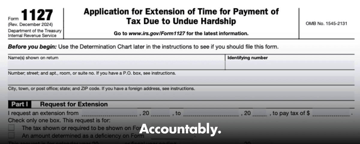 Form 1127
