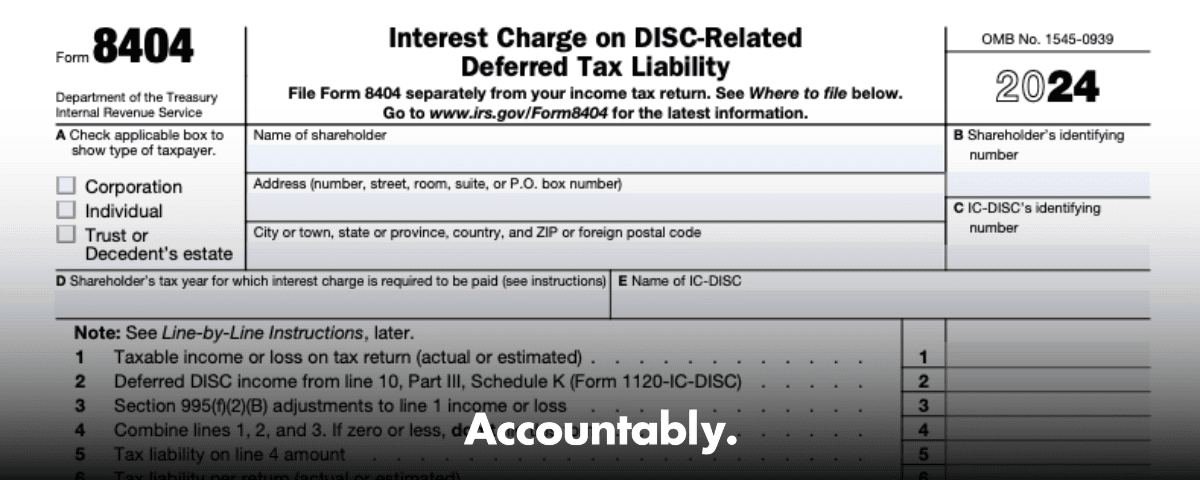 Form 8404