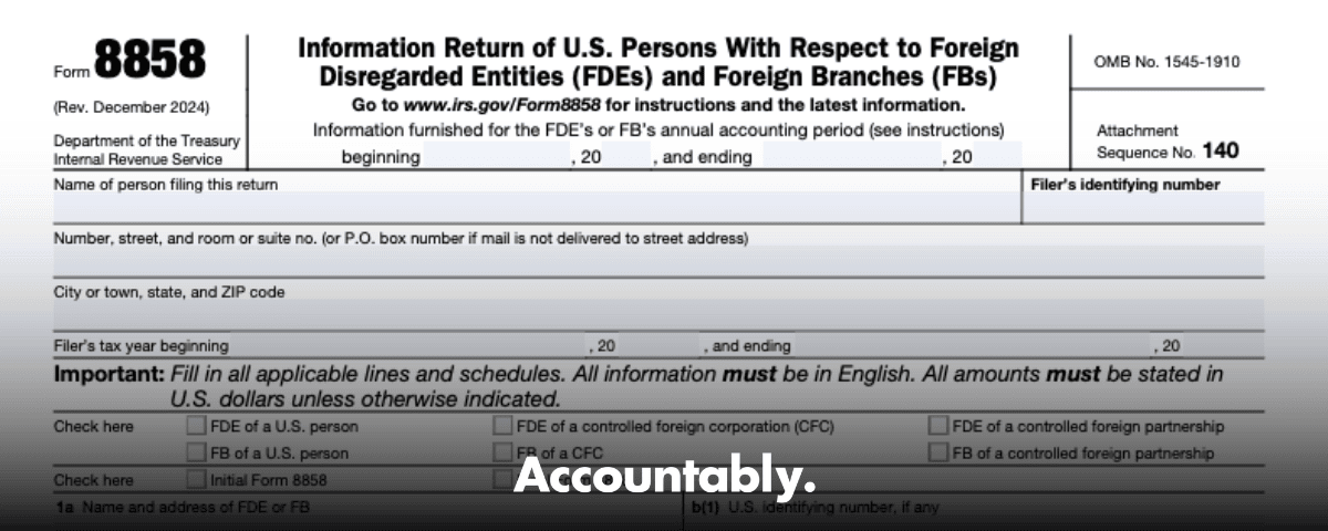 Form 8858