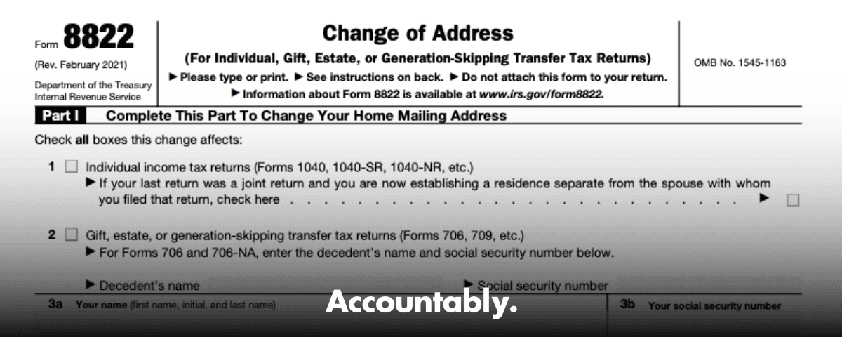 Form 8822