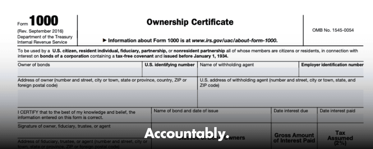 Form 1000